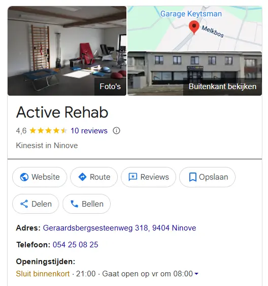 Google bedrijfsprofiel