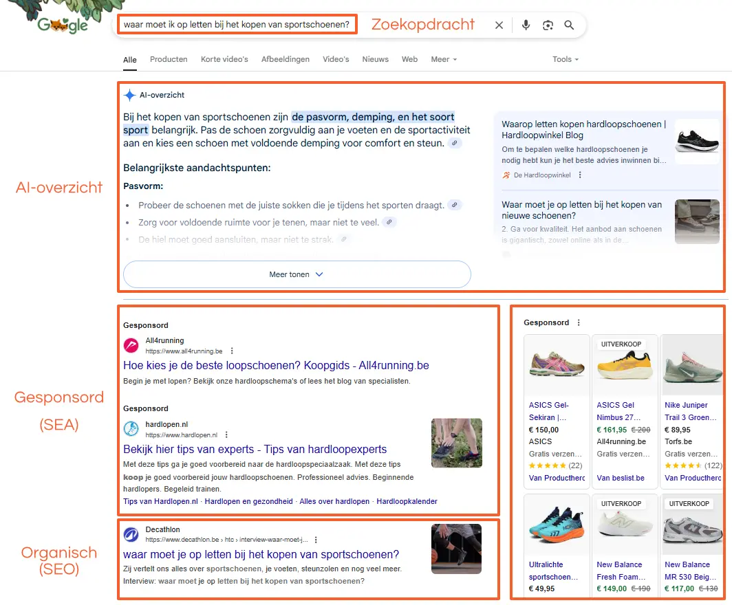 Google AI Overzicht