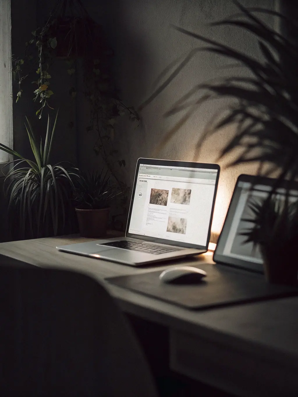 Laptop met website Laptop met website